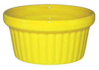 Ceramic Fluted Ramekin by International Tableware – 2 oz, 2.0 ounces, Ceramic, Yellow, Model RAMF-2-Y
