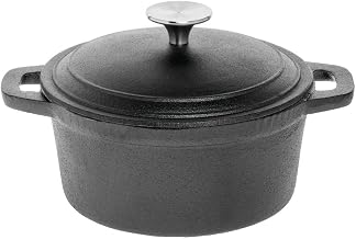American Metalcraft CIPO4 Cast Iron, Oval Casserole, Large, 4 Qt.