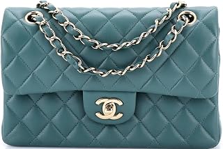 Chanel, Pre-Loved Classic Double Flap Bag Quilted Lambskin Small, Blue