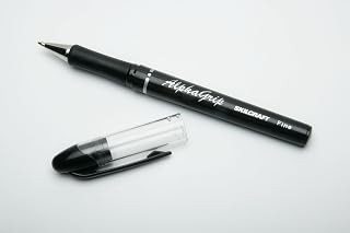AbilityOne 7520014244884 - AlphaGrip Ballpoint Pen - Fine Point - Black Ink - 12 units