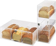 Cal-Mil 1204-12 Classic 3 Tier Bread Case, 7" Width x 12" Diameter x 20" Height, Clear