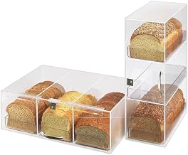 Cal-Mil 1204-12 Classic 3 Tier Bread Case, 7" Width x 12" Diameter x 20" Height, Clear
