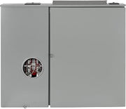 Leviton 400A Outdoor Meter Main Combo, 12 Spaces, Ringless with Lever Bypass, Removable 5th Jaw Installed, LS140-S5D