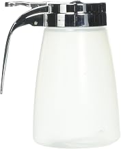 Tablecraft P10 10 oz. Plastic Chrome Syrup Pourer