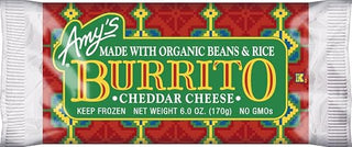 Amy's Bean Rice & Cheese Burrito, Organic, 6-Ounce Boxes (Pack of 12)