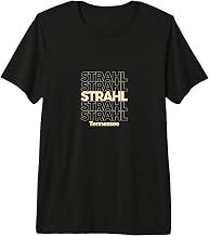 Vintage Strahl, Tennessee Repeating Text Premium Tri-blend T-Shirt