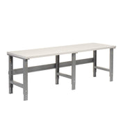 Adjustable Height Workbench C-Channel Leg by Global Industrial – 36"L x 96"W x 3"H, Steel, Gray, Model 601431