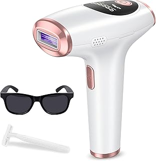 IPL Laser Permanent Hair Removal Device with Protective Goggles