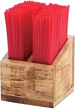 Cal-Mil 3308-99 Stir-Stick Organizer, 5.5" Height, 5.25" Width, 5.25" Length, Madera