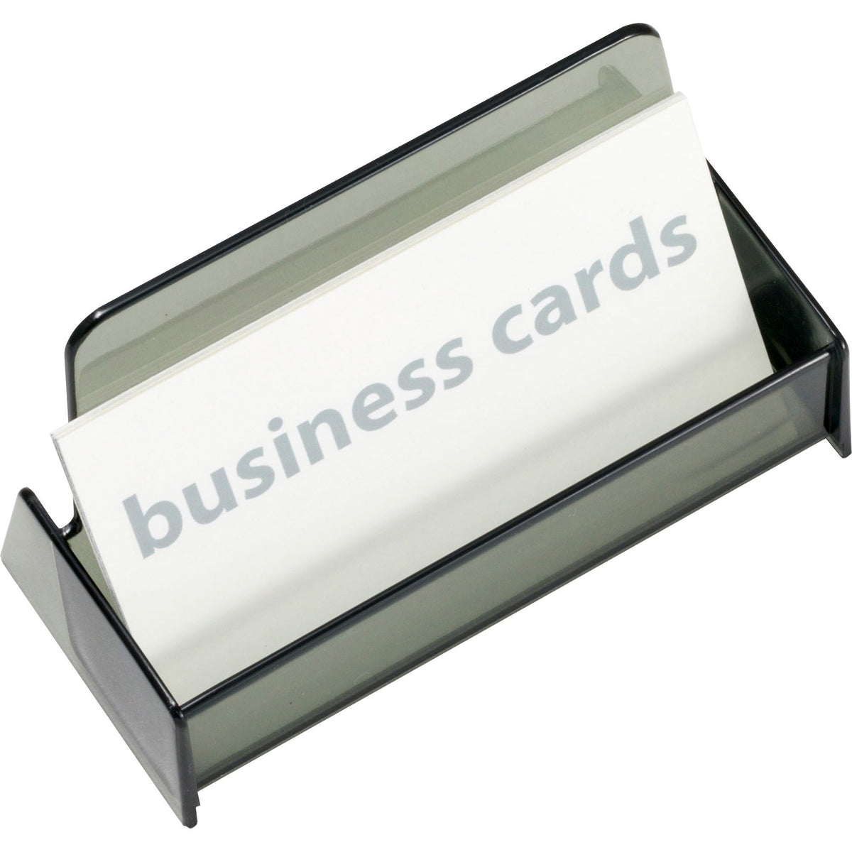 Business Card Holder by Officemate – 50 load, Plastic, Smoke, Model OIC97833