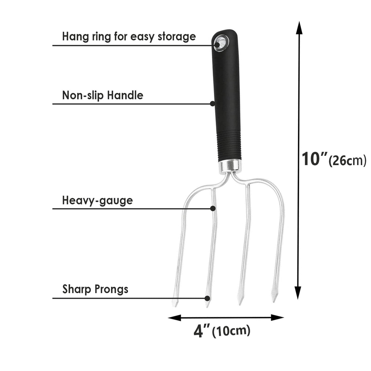 KAYCROWN Turkey Baster Set with Injectors and Poultry Forks, Silicone & Stainless Steel