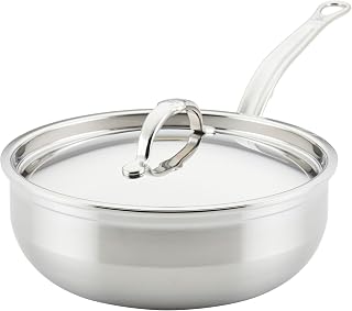 Hestan ProBond Forged - Professional Clad Stainless Steel Essential Pan, 3.5 Quart, Induction Compatible
