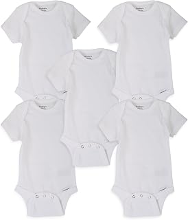 Gerber 18 5Pk White Onesies - (Packaged) 0-3M White