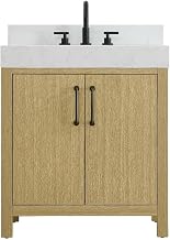 Elegant Kitchen and Bath 30" Single Bathroom Vanity in Honey Brown