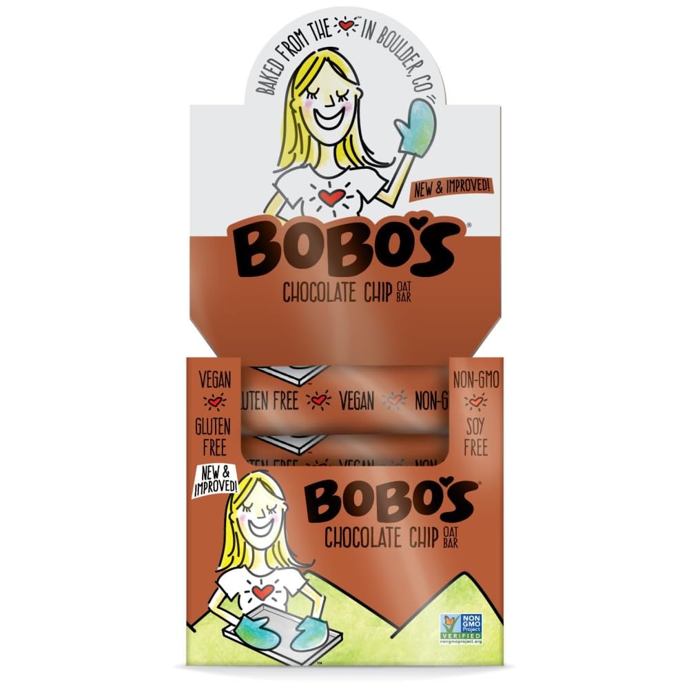 Oat Bars, 3.0 oz. (48 Count) (Chocolate Chip) by Bobo's – 1 Count (Pack of 48), Pack of 48