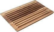 Kuhn Rikon Culinary Forged Bread Cutting Board, Wooden Cutting Board for Bread with Crumb Catching Design, Acacia Wood