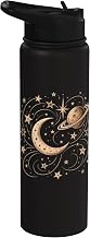 Retro Mars Moon Stars Vintage Celestial Space Astronomy Stainless Steel Insulated Water Bottle