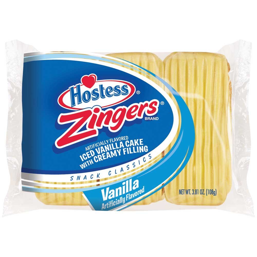 Zingers Single Serve Vanilla Cake by Hostess – 1 Count (Pack of 36), Pack of 36