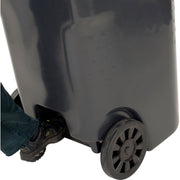 Mobile Heavy Duty Trash Container by OTTO – 95 Gallon, 95.0 gallons, Polyethylene, Gray, Model 237281GY