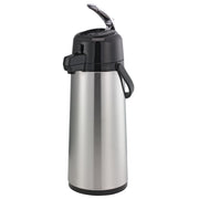 Eco-Air Airpot with Lever by Service Ideas – 74.4 Ounces, 2.2 liters, Stainless Steel, Brushed, Model ECAL22S