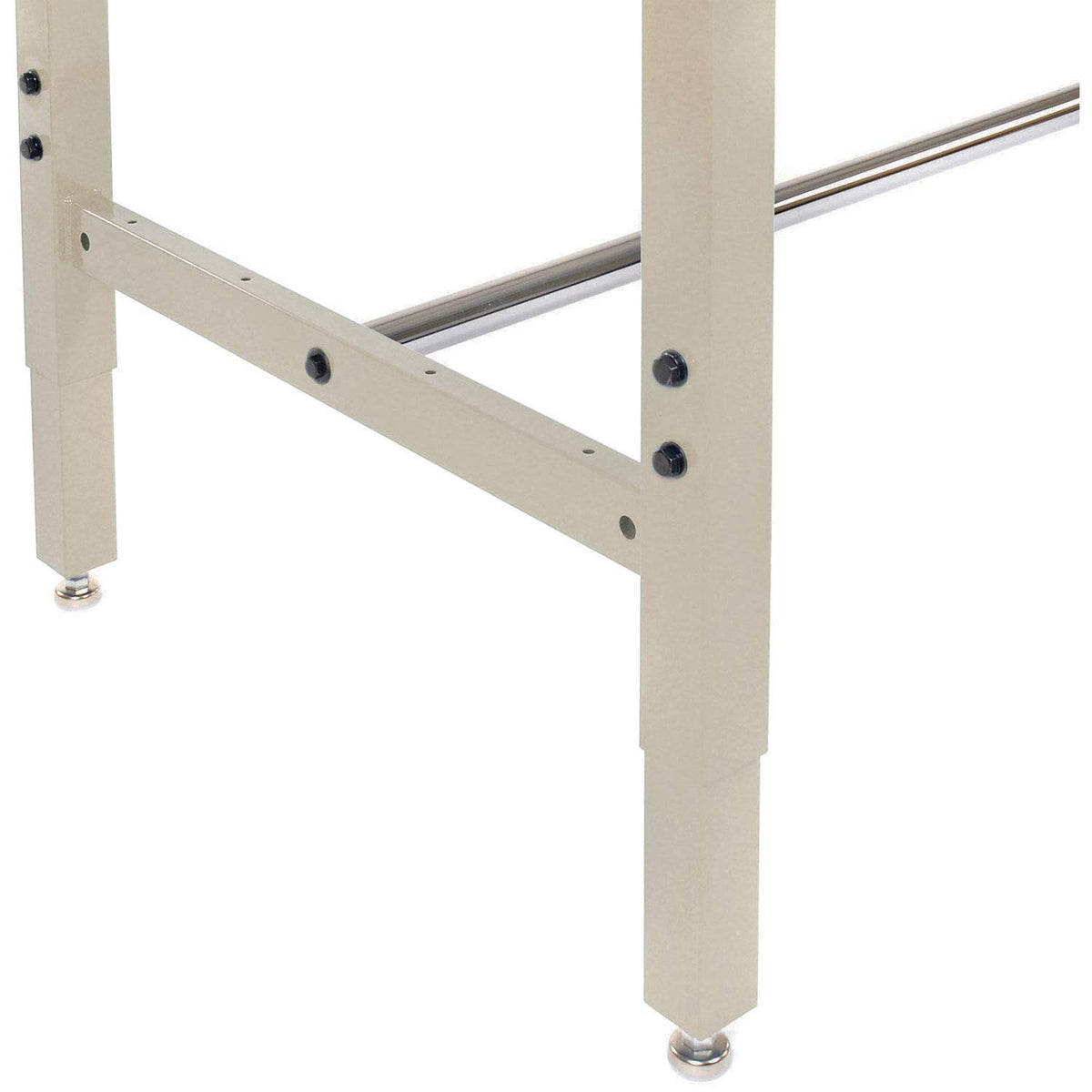 Heavy Duty Adjustable Height Lab Workbench by Global Industrial – 30"L x 72"W x 4.5"H, Steel, Tan, Model 237385LTN