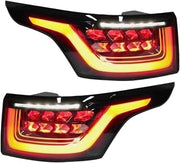 1 Pair Dynamic LED Tail Light Assembly Compatible For Range Rover Sport L494 2013-2022 Rear Stop Brake Lamp