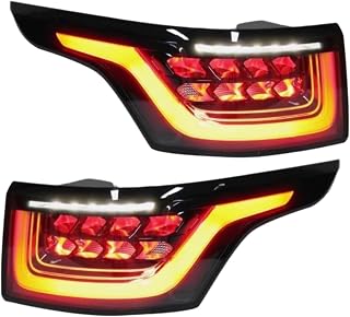 1 Pair Dynamic LED Tail Light Assembly Compatible For Range Rover Sport L494 2013-2022 Rear Stop Brake Lamp