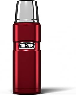Thermos Stainless King Cranberry Red Flask (470ml) 18h Hot | 24h Cold