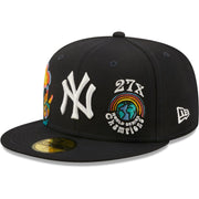 59Fifty Fitted Cap - Groovy New York Yankees - 6 7/ by New Era – 6 7/8, Plastic, Navy, Model NE60288056.00001