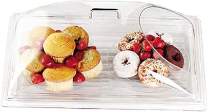 Cambro 12" x 20" Removable Dome Display Cover w/ End Cut - Camwear®