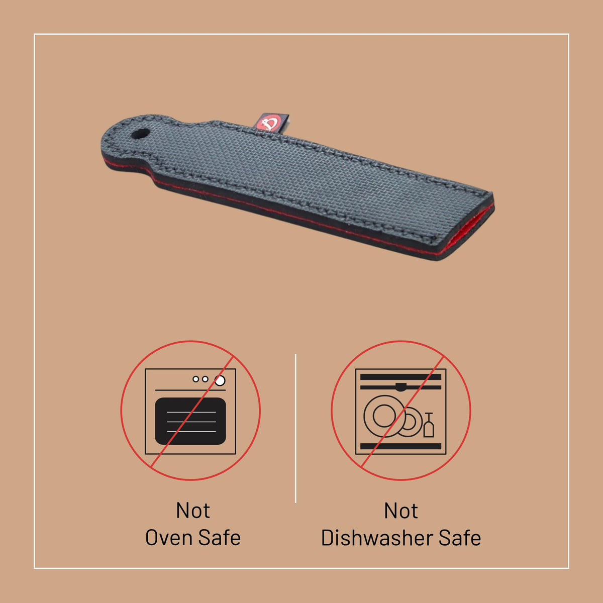 Protective Sleeve for Pan Handle - Heat-Resistant Neoprene - Comfortable Grip by de Buyer – 20_cm, Neoprene, Black, Model 4636.00