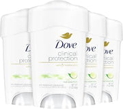 Dove Deodorant for Women, Clinical Protection Antiperspirant, Cool Essentials 4-Pack – Prescription Strength Wetness Protection with ¼ Moisturizers, 1.7 Oz Ea