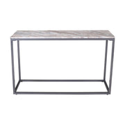 Wynn 50" Modern Luxe Solid Marble Sofa Console Table by Jofran Inc. – Marble, Grey Marble, Model 2568-4