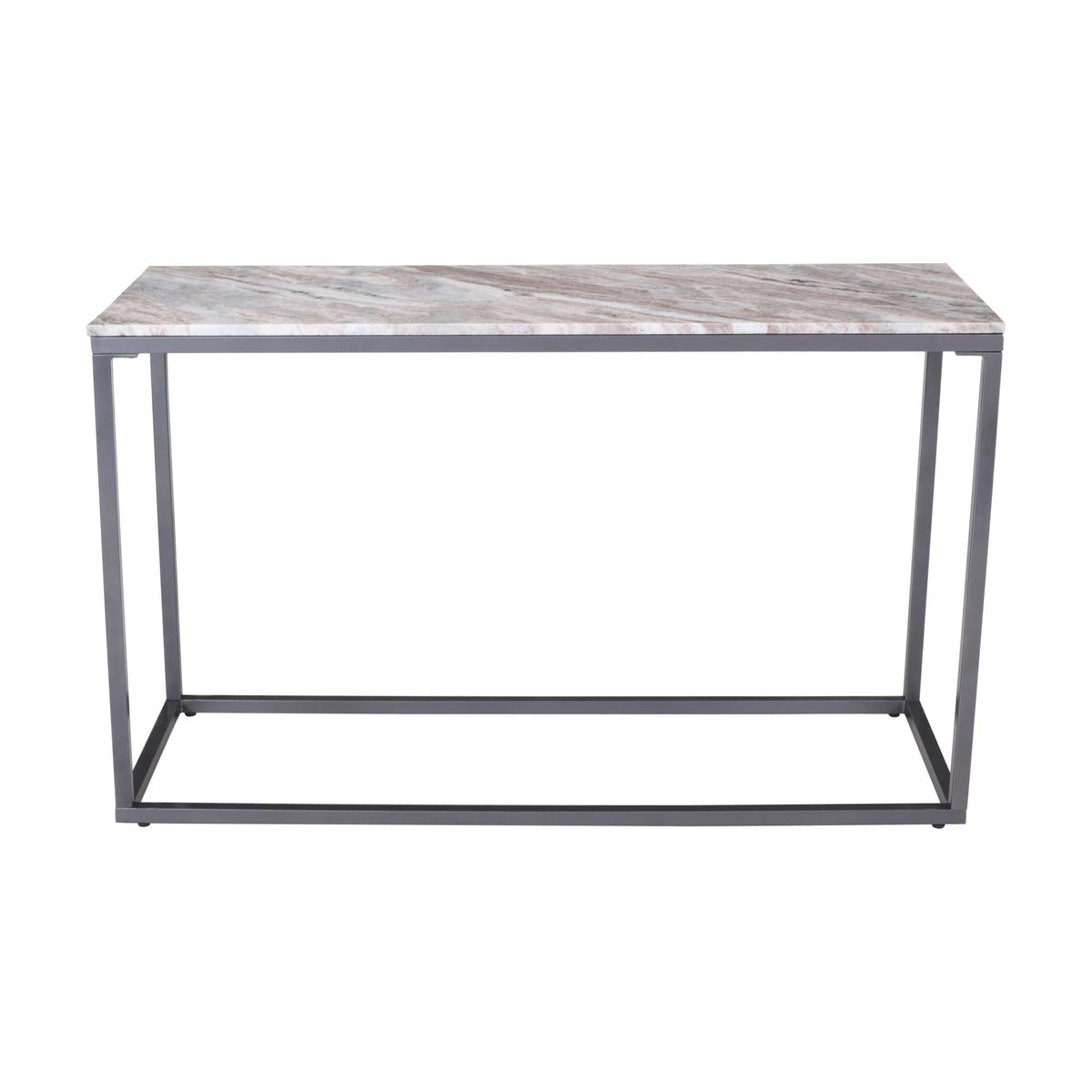 Wynn 50" Modern Luxe Solid Marble Sofa Console Table by Jofran Inc. – Marble, Grey Marble, Model 2568-4