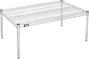 Nexel Commerical Wire Shelf Platform Dunnage Storage Rack, 24" x 36" x 14", Chrome