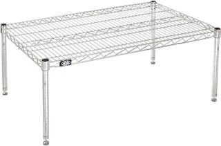 Nexel Commerical Wire Shelf Platform Dunnage Storage Rack, 24" x 36" x 14", Chrome