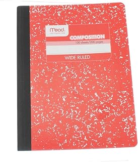 Mead Composition Wide Ruled Notebook 9.75"X7.5"-100 Sheets