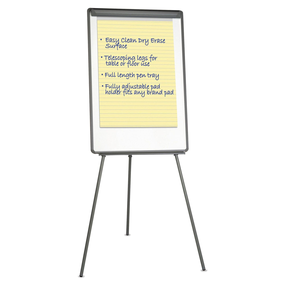 Sturdy Easel Style Dry Erase Board by Universal – 29 x 41, Plastic, White/Black, Model UNV43032