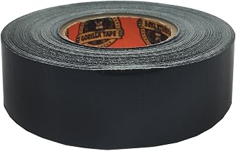 Gorilla Tape to-Go, Black, 1 Inch x 30 Feet, Double-Thick Adhesive, Weather-Resistant, All-Purpose Duct Tape