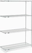 Nexel Chrome Wire Shelving Add-On, 54" W X 18" D x 74" H