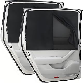 2 PCS Car Window Shades for BMW MCS CSL Competition 2014-2025 Magnetic Side Window Sunshade Dual-Layer Blackout Privacy Curtains Sun Glare UV Rays Protection