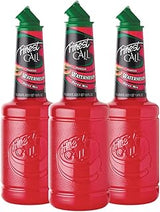 Finest Call Premium Watermelon Fruit Puree Drink Mix, 1L Bottle, 3 Pack | Refreshing, Sweet Bright Flavor| Cocktails & Mocktails, Premium Ingredients, Consistent Quality, Easy Pour Spout