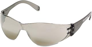 MCR Safety Glasses CL117 Checklite Polycarbonate Silver Mirror Lens with Scratch Resistant coating, 1 Pair