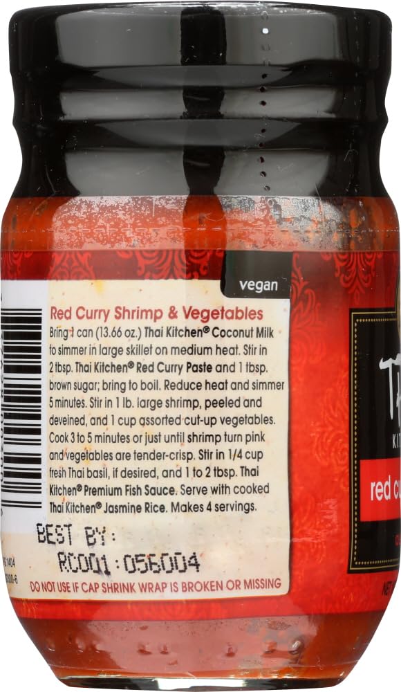 Paste Curry RED by Thai Kitchen – 4 Fl Oz (Pack of 12), Pack of 60, Model 737628003006