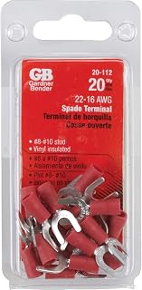 Gardner Bender Spade Terminals, Vinyl Insulated, 20-Pk.