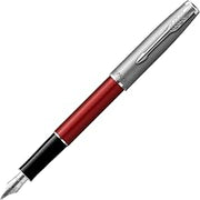 Parker 2146852Z Sonnet Essential Red & Sandblast CT Fountain Pen, Fine Point, Gift Box, Authentic Imported