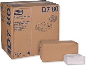 Tork Universal Masterfold Dispenser Napkin, 12 rolls 500 napkins, D780 | White