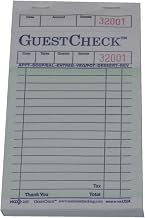 National Checking Company One-Part Copy Paper 17-Line GuestChecks Green, 6.75" Length x 3.5" Width | 50 Book/Case