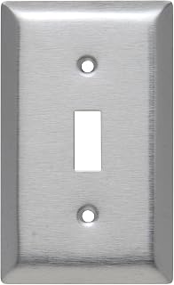 Legrand Pass & Seymour SL1CC25 Stainless Steel Type 430 Wall Plate, 1 Gang, One Toggle Cover, Stainless (1 Count)