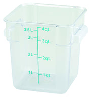 Winco 4 Quart / Container / Clear Container Sets